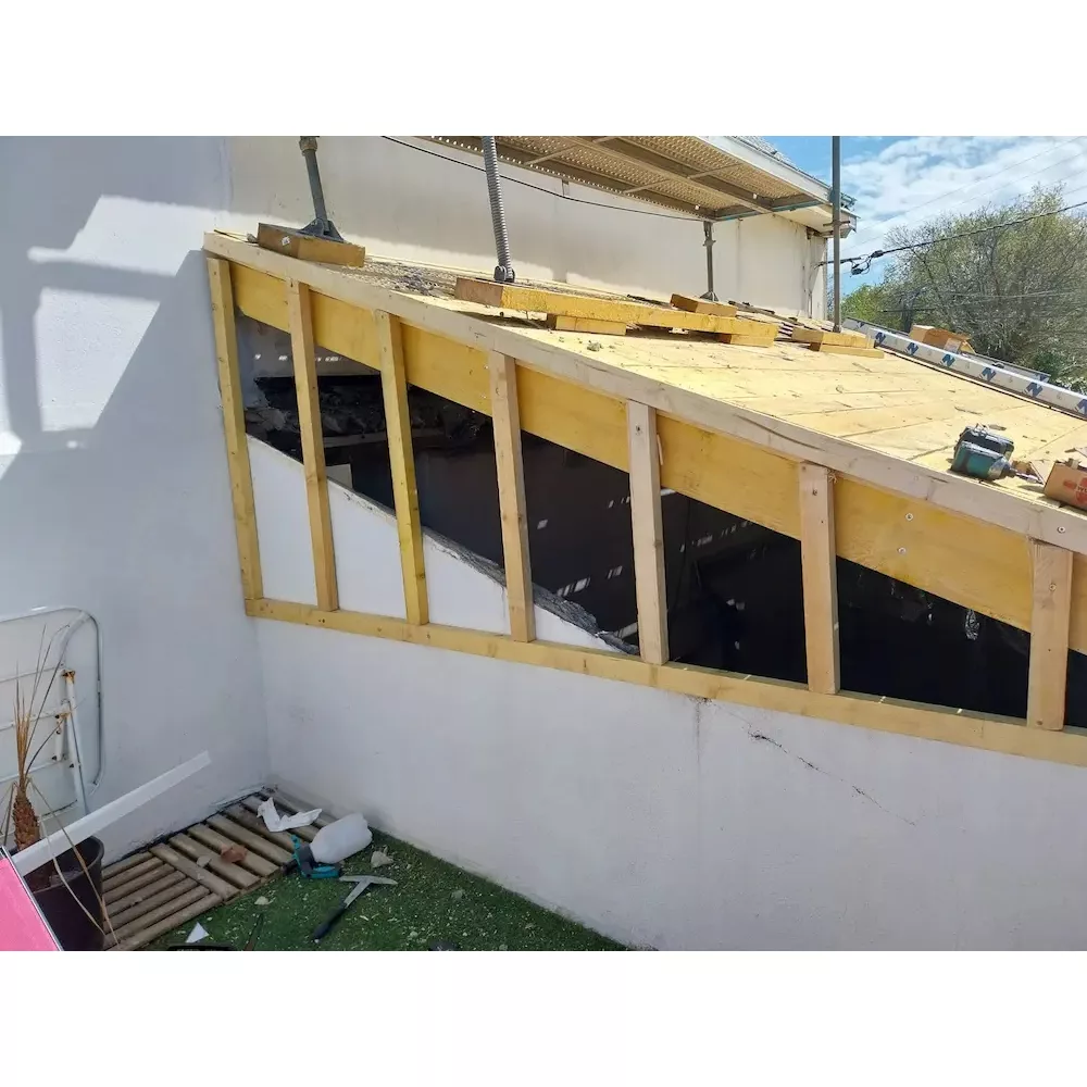 44 bandeau alu zinc chevrons bois